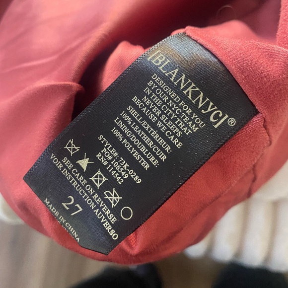 Blank NYC Leather Skirt Pink - Picture 6 of 7